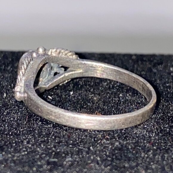 Ring Amethyst Faceted Size 5.5 Vintage Jewelry Sterling Silver Stamped 925 - Picture 8 of 12